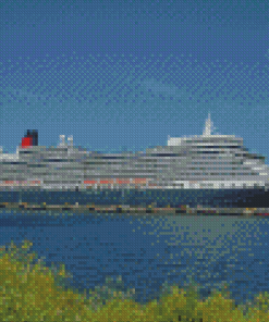 MS Queen Elizabeth Ship Diamond Painting