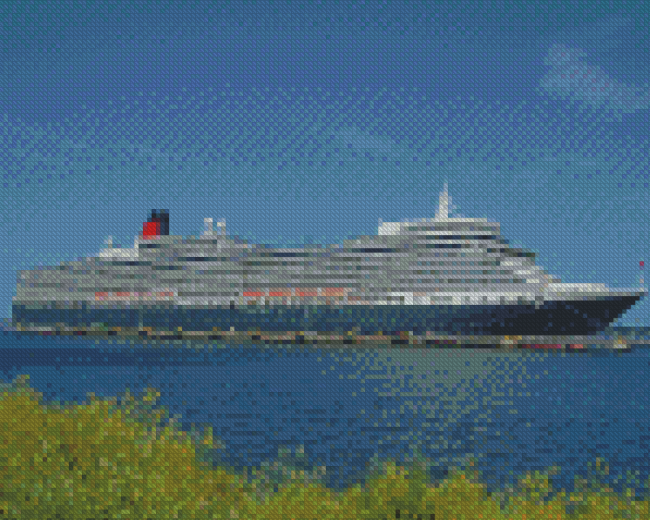 MS Queen Elizabeth Ship Diamond Painting