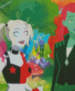 Marvel Harley Quinn And Poison Ivy Diamond Painting