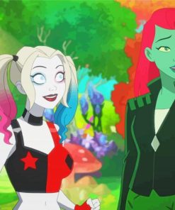 Marvel Harley Quinn And Poison Ivy Diamond Painting