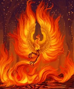 Mythological Firebird Diamond Painting