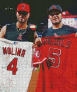 Molina And Pujols Cardinals Diamond Painting