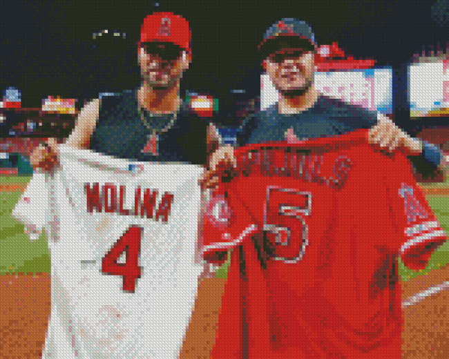 Molina And Pujols Cardinals Diamond Painting