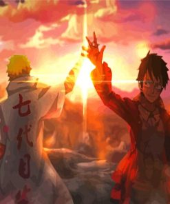 Naruto And Luffy Art Diamond Painting