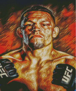 Nate Diaz Diamond Painting