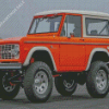 Orange Ford Bronco Diamond Painting