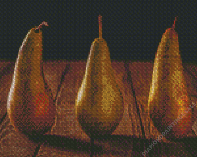 Pears In A Row Diamond Painting