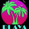 Playa Del Carmen Old Poster Illustration Art Diamond Painting