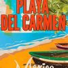 Playa Del Carmen Old Poster Diamond Painting