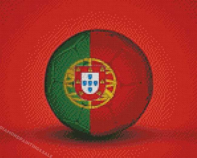 Portugal Soccer Ball Diamond Painting