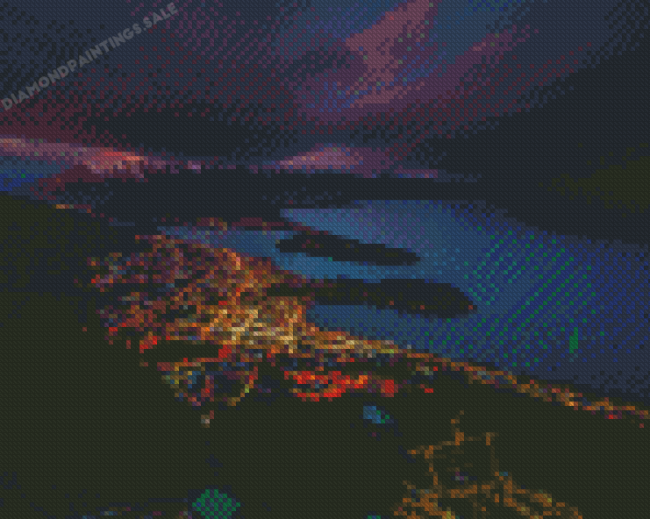 Queenstown At Night Diamond Painting