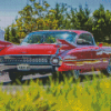 Red 1959 Cadillac Diamond Painting