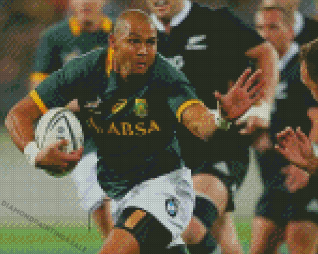 Rugby Team Player Cornal Hendricks Diamond Painting