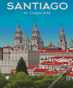 Santiago De Compostela Poster Diamond Painting