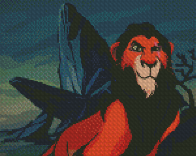 Scar Lion King Art Diamond Painting