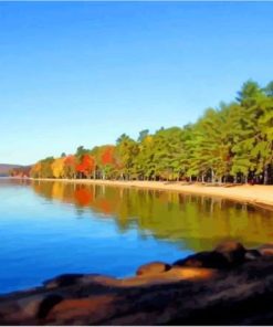 Sebago Lake Landscape Diamond Painting