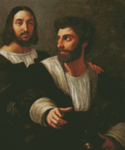 Self Portrait With A Friend Raphael Santi Diamond Painting