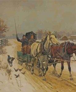 Sleigh Ride By Richard Lorenz Diamond Painting