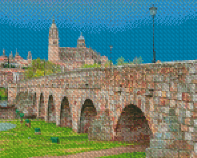 Spain Salamanca Bridge Diamond Painting