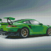 Sport Car Green Porsche GT2 Diamond Painting