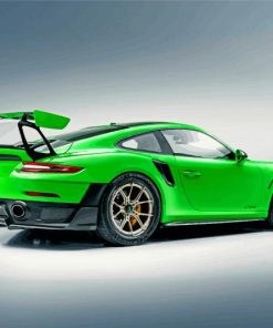 Sport Car Green Porsche GT2 Diamond Painting