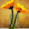 Sunflowers In Glass Diamond Painting