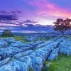 Sunset Over Yorkshire Dales Landscape Diamond Painting