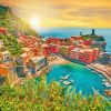 Sunset Time In Vernazza Diamond Painting