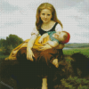 The Elder Sister William Adolphe Bouguereau Diamond Painting