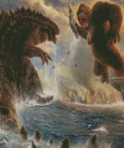 The Godzilla Vs Kong Diamond Painting