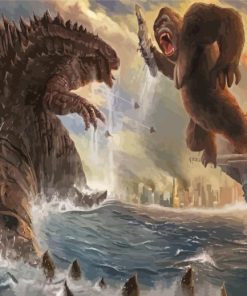 The Godzilla Vs Kong Diamond Painting