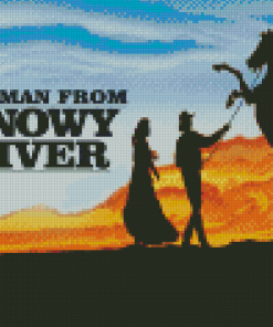 ‎The Man From Snowy River Poster Diamond Painting
