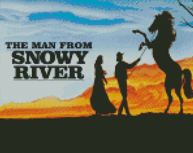 ‎The Man From Snowy River Poster Diamond Painting