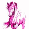 The Pink Horse Diamond Painting