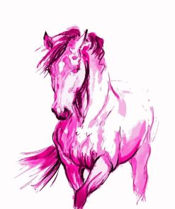 The Pink Horse Diamond Painting