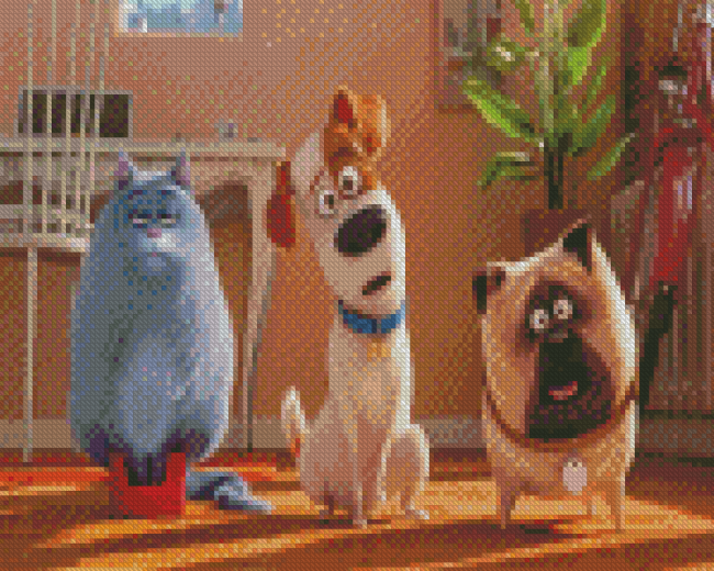 The Secret Life Of Pets Characters Diamond Painting