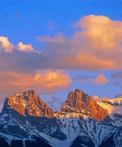 The Three Sisters Mountain Canmore Diamond Painting
