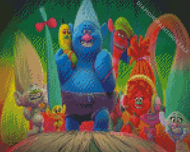 The Trolls World Tour Animation Diamond Painting