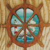 Vintage Ship Wheel Diamond Painting