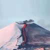 Volcano And Snow View Diamond Painting