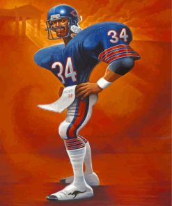 Walter Payton Caricature Diamond Painting