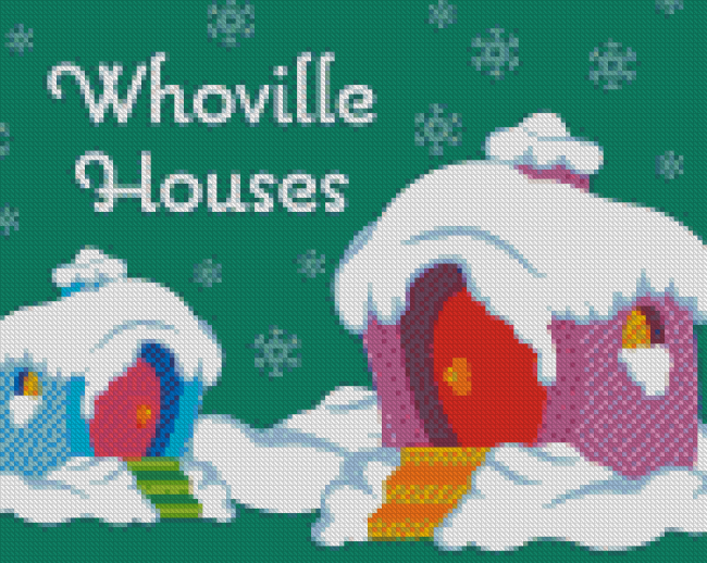 Whoville Houses Diamond Painting