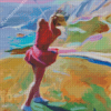 Woman Golfer Diamond Painting