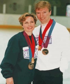 Young Torvill And Dean Diamond Painting