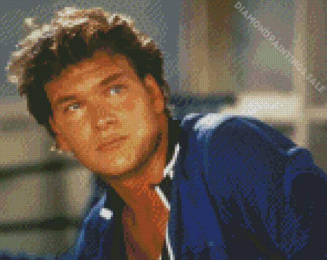 Young Patrick Swayze Diamond Painting