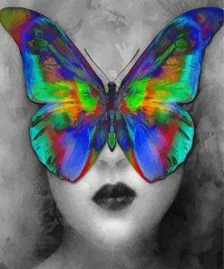 Abstract Butterfly Girl Diamond Painting