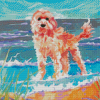 Abstract Cockapoo Dog Diamond Painting