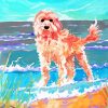 Abstract Cockapoo Dog Diamond Painting
