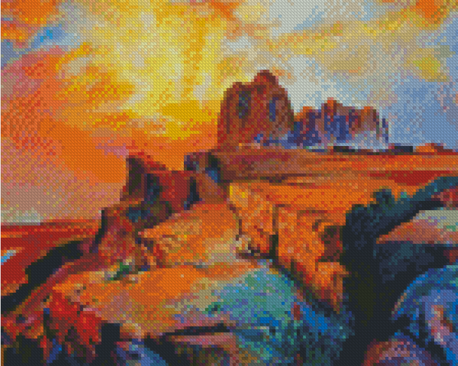 Abstract Hopi Arizona Diamond Painting