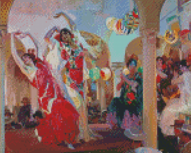 Abstract Sevillanas Diamond Painting